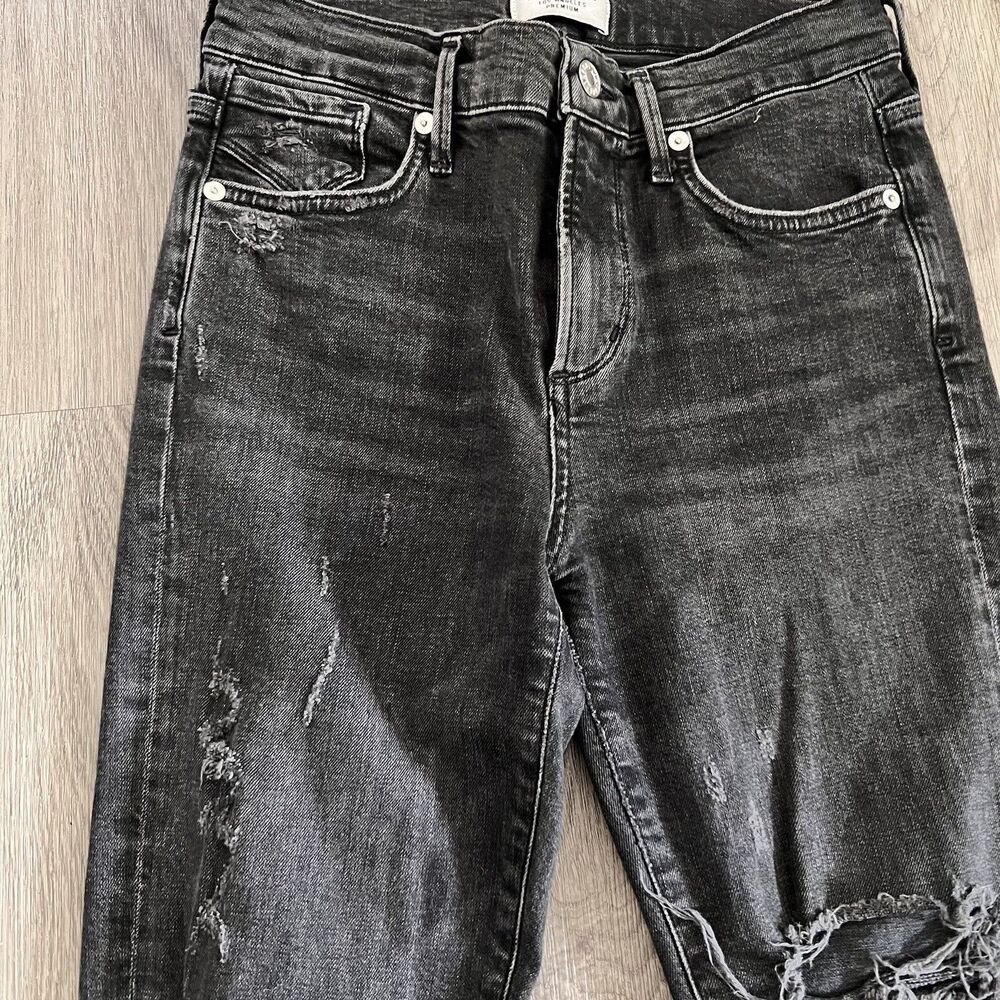 Agolde Skinny Jeans Women’s Grunge Streetwear Size 26 Black Edgy 90’s Thrashed